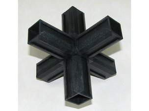 Cross-junction with 2 outlets