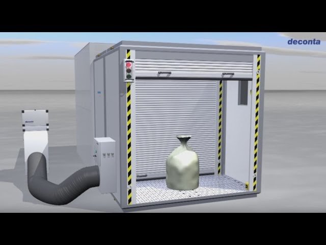 deconta Materialschleuse mit 30-fachem Luftwechsel